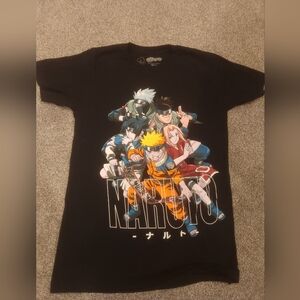 Black Naruto Kids Short Sleeve Tee